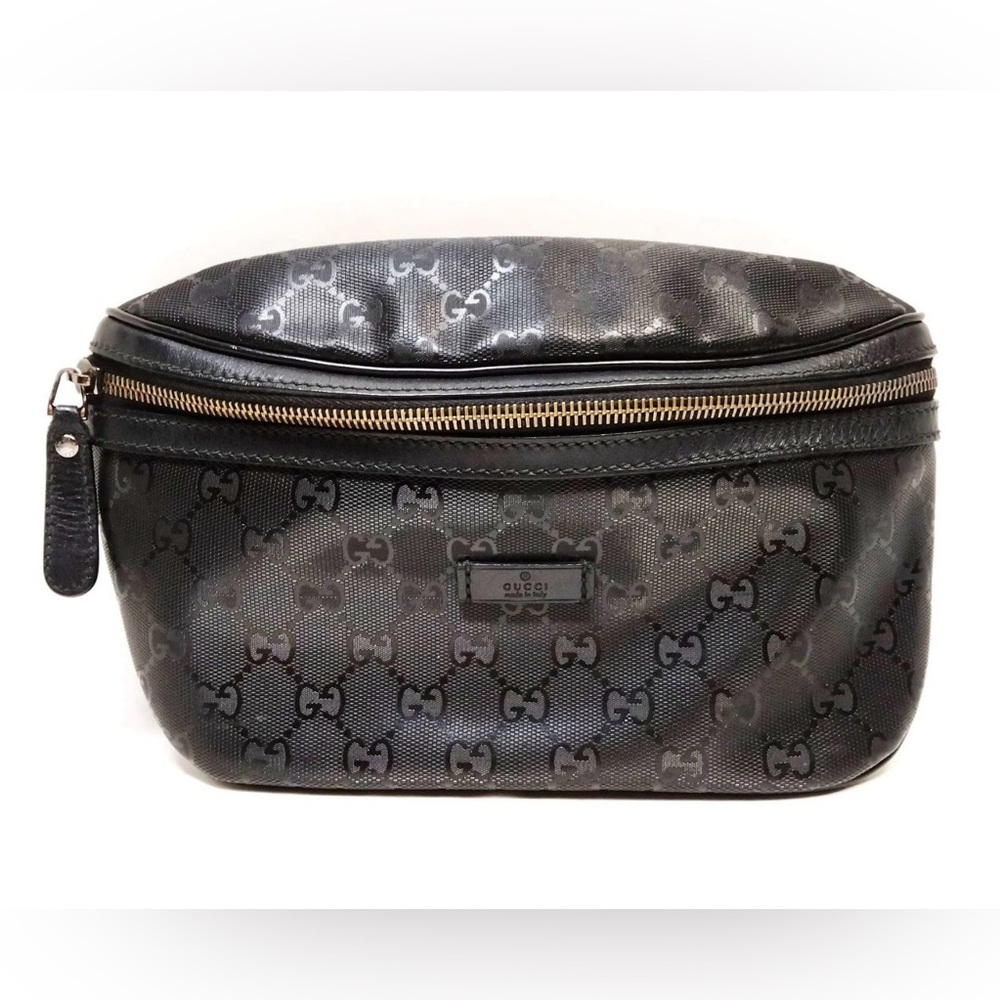 Gucci Black Monogram Belt Bag - Picture 4 of 13